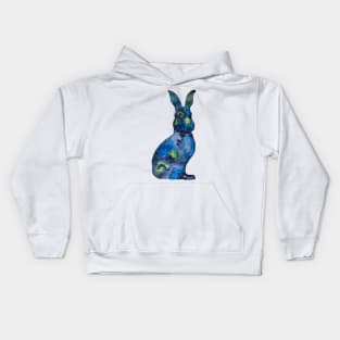 Galaxy Snowshoe Hare Kids Hoodie